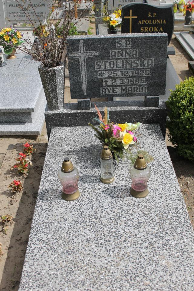 Anna Stolińska 1925 Starogard Gdański ś. Mateusza - Grobonet - Wyszukiwarka osób pochowanych