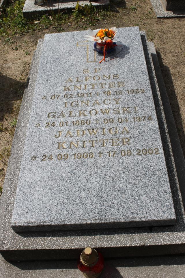 Jadwiga Knitter 1908 Starogard Gdański ś. Mateusza - Grobonet - Wyszukiwarka osób pochowanych