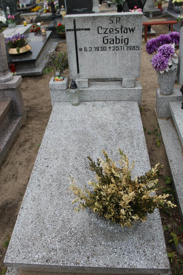Czesław Gabig 1930 Starogard Gdański ś. Mateusza - Grobonet - Wyszukiwarka osób pochowanych