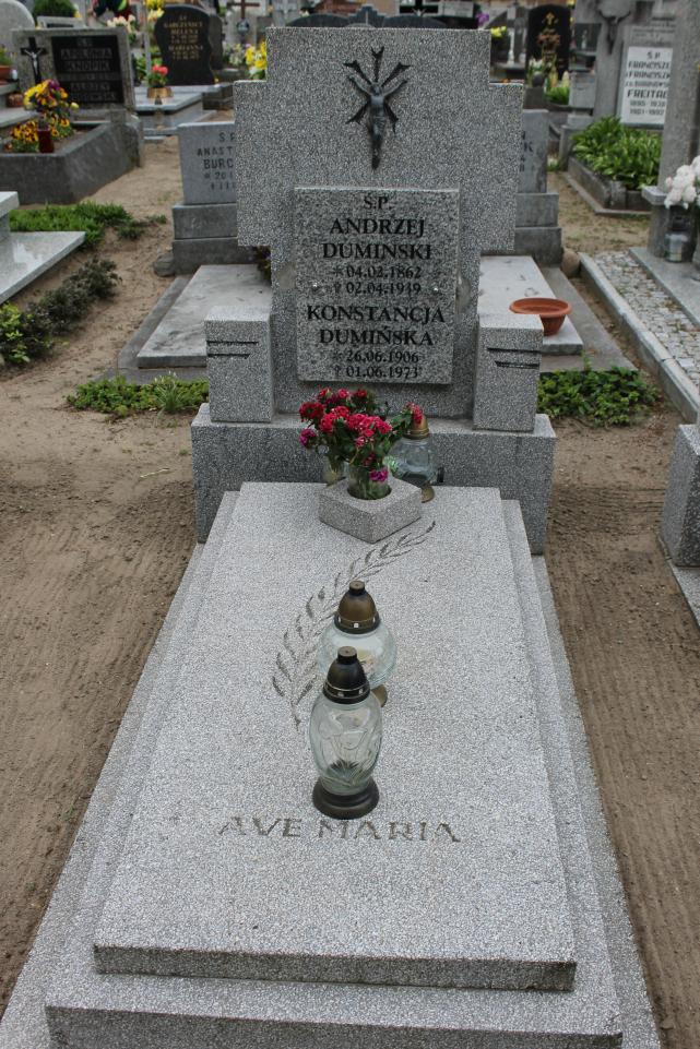 Andrzej Dumiński 1862 Starogard Gdański ś. Mateusza - Grobonet - Wyszukiwarka osób pochowanych