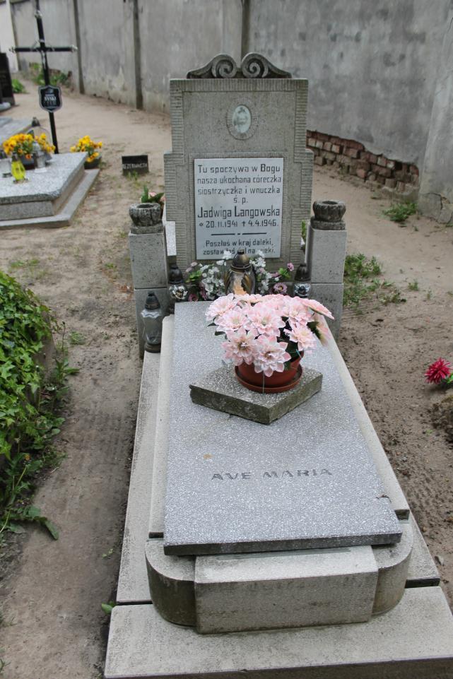 Jadwiga Langowska 1941 Starogard Gdański ś. Mateusza - Grobonet - Wyszukiwarka osób pochowanych