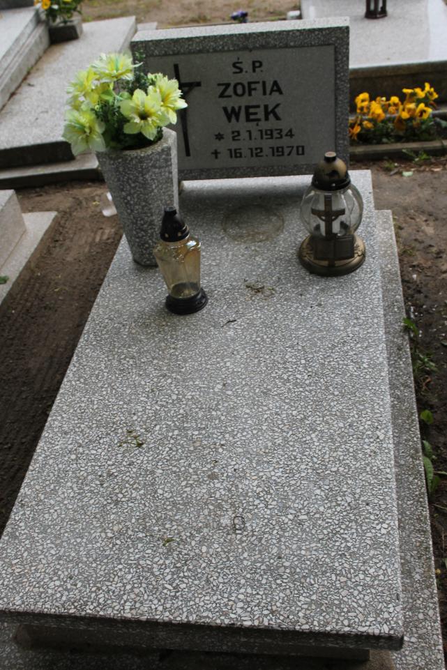 Zofia Węk 1934 Starogard Gdański ś. Mateusza - Grobonet - Wyszukiwarka osób pochowanych
