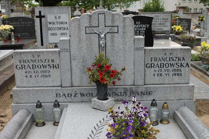 Franciszka Grabowska 1906 Starogard Gdański ś. Mateusza - Grobonet - Wyszukiwarka osób pochowanych