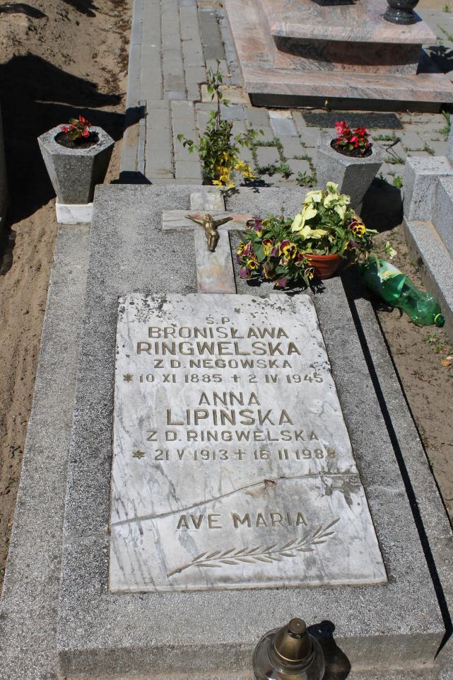 Bronisława Ringlewski 1885 Starogard Gdański ś. Mateusza - Grobonet - Wyszukiwarka osób pochowanych