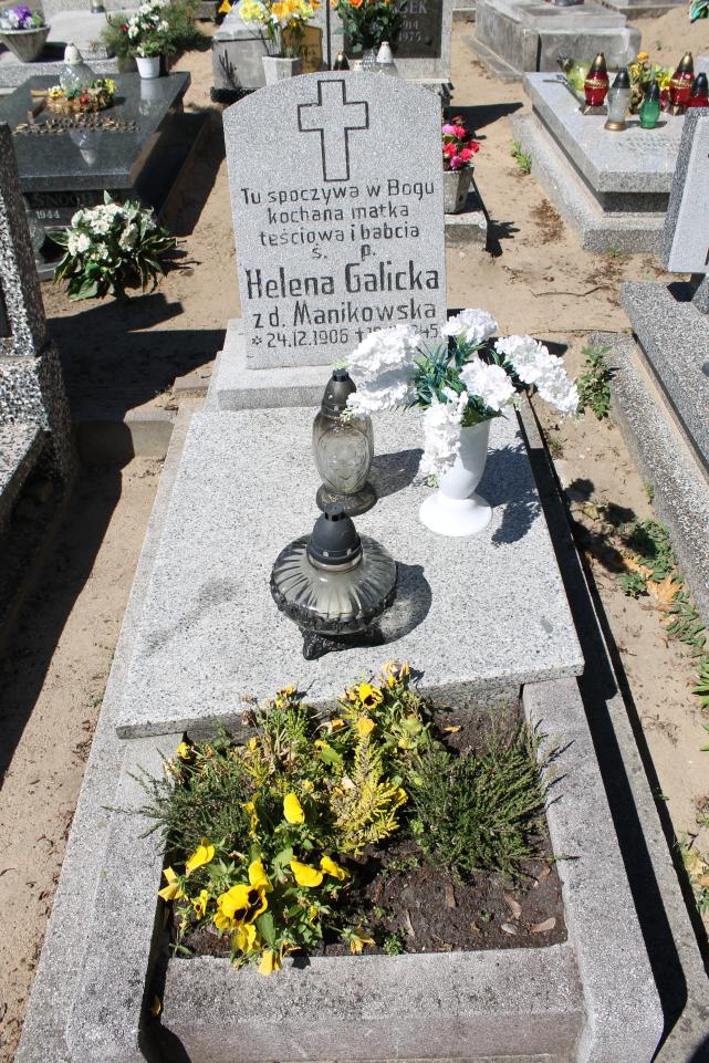 Helena Galicka 1906 Starogard Gdański ś. Mateusza - Grobonet - Wyszukiwarka osób pochowanych