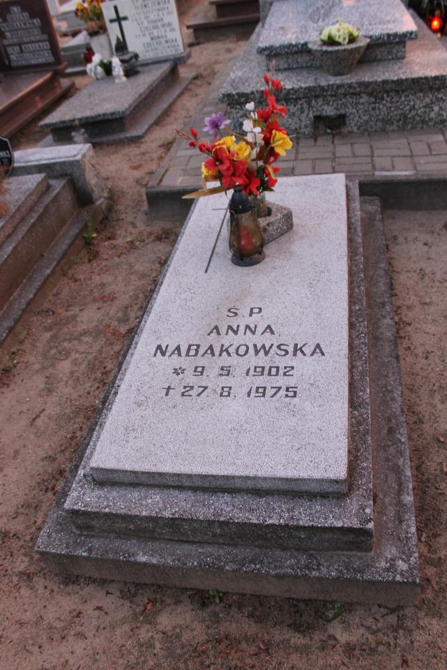 Anna Nabakowska 1902 Starogard Gdański ś. Mateusza - Grobonet - Wyszukiwarka osób pochowanych