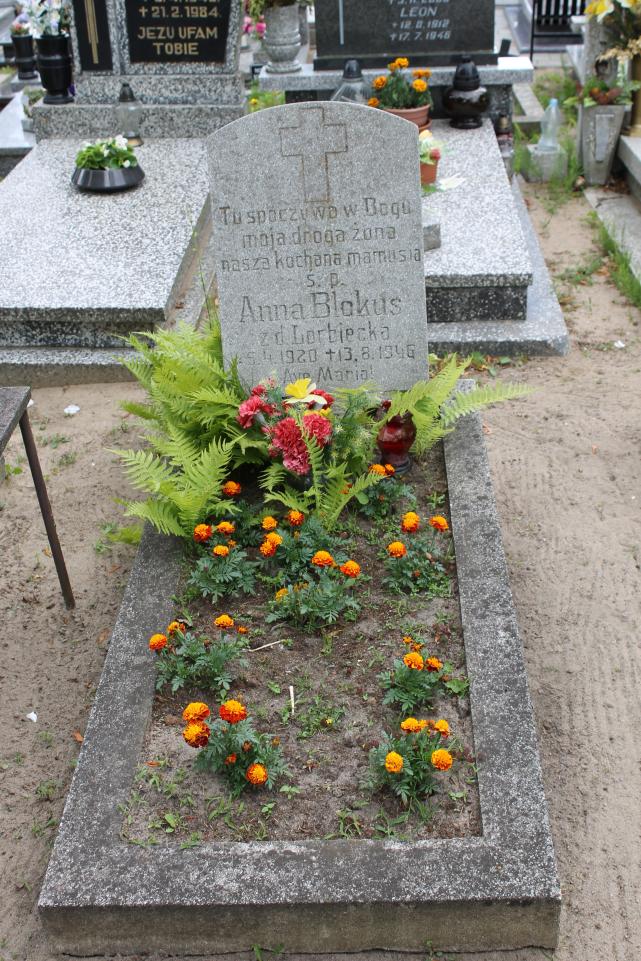 Anna Blokus 2015 Starogard Gdański ś. Mateusza - Grobonet - Wyszukiwarka osób pochowanych