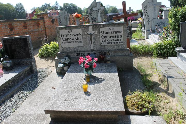 Franciszek Cerowski 1910 Starogard Gdański ś. Mateusza - Grobonet - Wyszukiwarka osób pochowanych