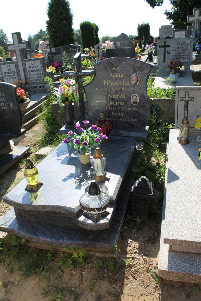 Marta Nurek 1883 Starogard Gdański ś. Mateusza - Grobonet - Wyszukiwarka osób pochowanych